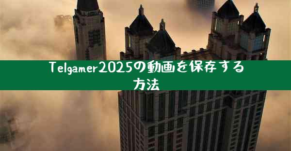 Telgamer2025の動画を保存する方法