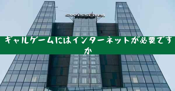 ギャルゲームにはインターネットが必要ですか