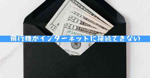 飛行機がインターネットに接続できない