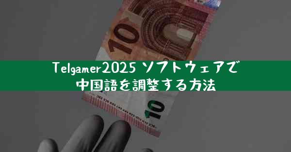 Telgamer2025 ソフトウェアで中国語を調整する方法