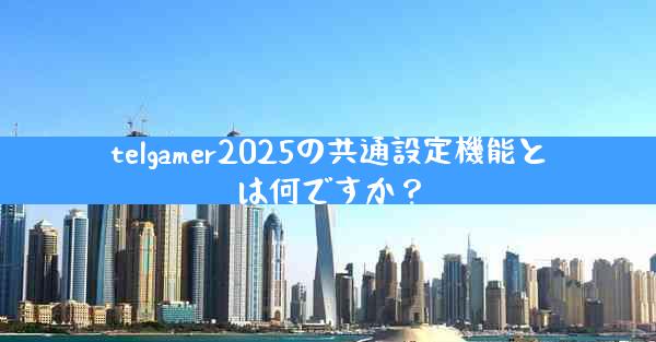 telgamer2025の共通設定機能とは何ですか？