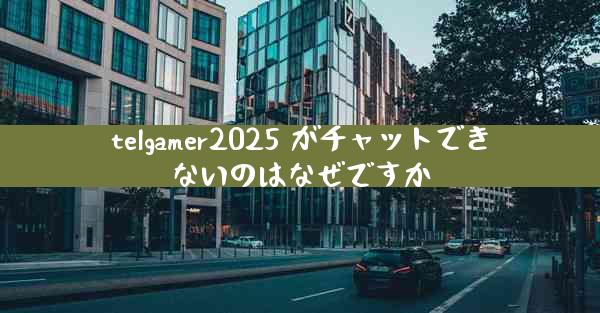 telgamer2025 がチャットできないのはなぜですか